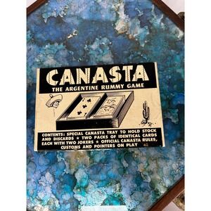 Vintage Canasta Card Game w/ Box & Rules – E.E. Fairchild Corp. – Complete Set